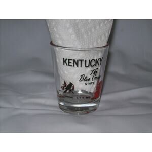 Kentucky Collectible Shot Glass Blue Grass State -021006